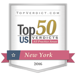 Top 50 Verdicts New York 2016 badge