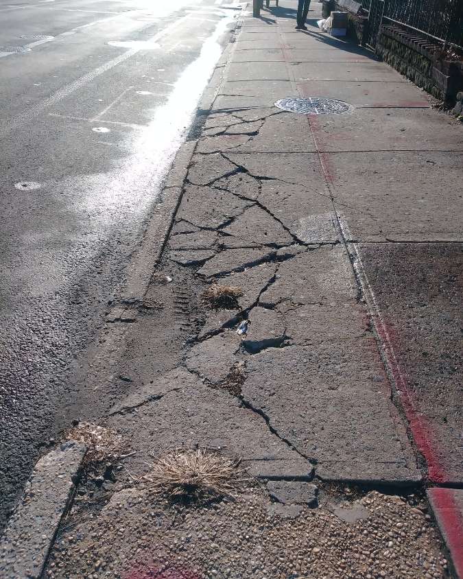 injury from uneven sidewalk